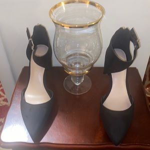 Kelly and Katie Black Fabric Heels 3 1/2 Inch Heels